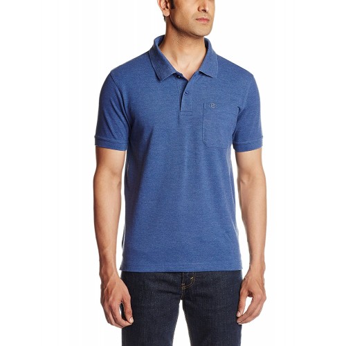 DIXCY UNO PUNCH POLO T SHIRT( BLUE MELANGE) – Googimart