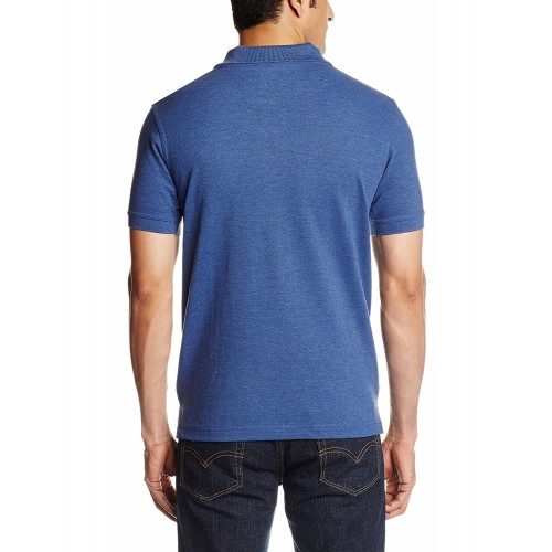 DIXCY UNO PUNCH POLO T SHIRT( BLUE MELANGE) - Googimart